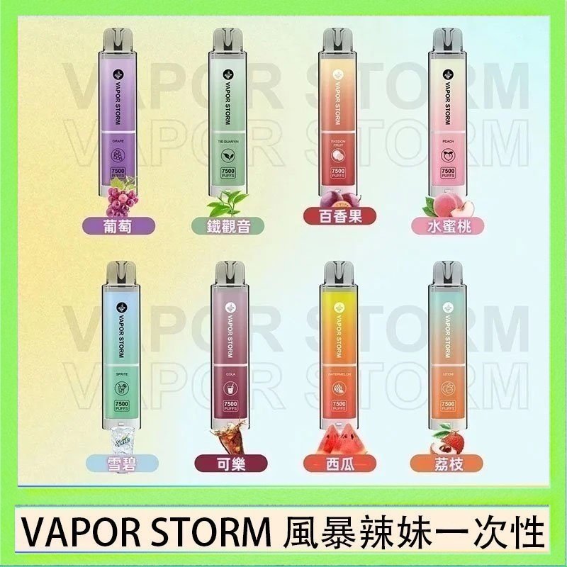 VAPOR STORM風暴辣妹 VAPOR STORM風暴辣妹一次性主機充電7500口(5%)